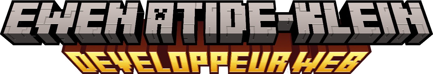 Ewen ATIDE-KLEIN stylisé Minecraft